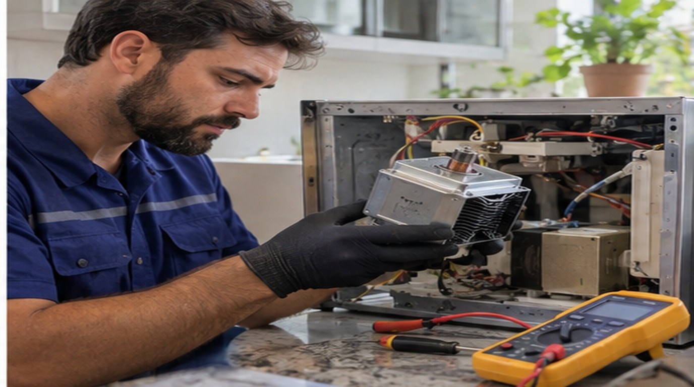 Conserto de micro-ondas em Campo Grande‑MS: troca do magnetron